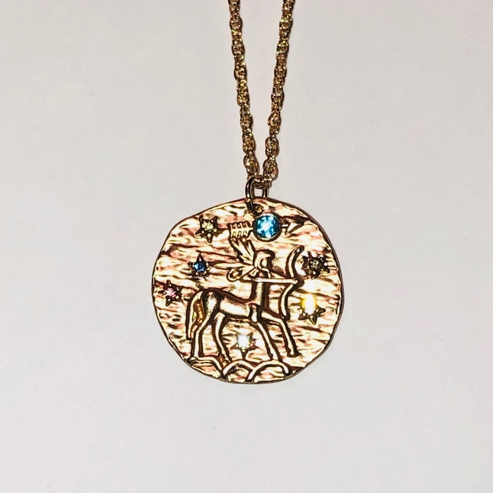 SAGITTARIUS Swarovski Zodiac Pendant Necklace NEW - Picture 3 of 8